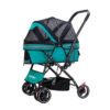 "Luxury Pet Stroller with plush padded interior, spacious cabin, and smooth gliding wheels, designed for ultimate pet comfort and style."